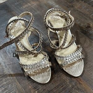 Vince Camuto Metallic Strappy Sandals